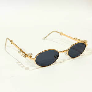 Luxe Stone Sunglasses Gold