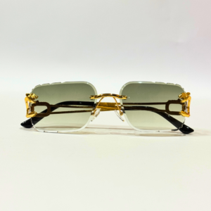 Panther Gold Rimless Sunglasses