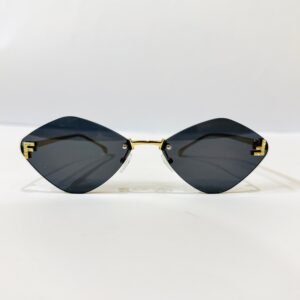 Rimless Hexagonal Sunglasses